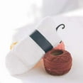 thumbnail image 4 of 1 Pair of Men Coral Fleece Ankle Socks Warm Thick Floor Socks Fluffy Sleep Bed Socks (White), 4 of 5