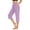 Purple, variant on Patlollav Womens Capris Solid Elastic Waist Pocket Cropped Pants Casual Stretchy Stylish Pants for Spring Summer