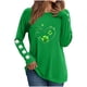 thumbnail image 2 of Xuyuer St. Patrick's Day Sweatshirt Women Shamrock Heart Shirts Irish Gift Crewneck Casual Loose Fit Tops, 2 of 6