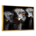 thumbnail image 2 of Designart "Chiaroscuro Mystery Of Ostriches" Ostriches Floater Framed Canvas Art Print, 2 of 5