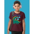 thumbnail image 2 of Cool Dinosaur Friend T-Shirt Juniors -Image by Shutterstock,  Small, 2 of 4