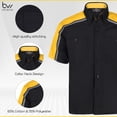 thumbnail image 4 of BIKER WEAR USA Men’s Work Shirt- Mechanical/Industrial Work Shirt with Reflective Lining (Gold), 4 of 7
