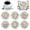 H003- Clear (Style C), variant on Diamond Art, Diamond Painting Coasters, Diamond Painting Coasters Kit, Diamond Art Coasters, 6Pcs Animal Pattern Full Drill Diy Rhinestone Waterproof Coasters with Metal Storage