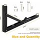 thumbnail image 5 of Parts Black Wall Folding Bracket, 500 x170mm Folding Console Bracket Bracket, Heavy Duty Folding Bracket, Folding Shelf Bracket Supports for Garage Wo, 5 of 5