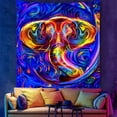 thumbnail image 2 of Tapiz de pared fluorescente Fantasy Elephant 150x150 cm, 2 of 2
