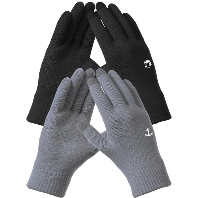 Guantes de Invierno REACH STAR para Hombre y Mujer con Pantalla Táctil, Color Negro, Talla M