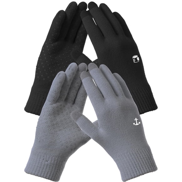 Guantes de Invierno REACH STAR para Hombre y Mujer con Pantalla Táctil, Color Negro, Talla M