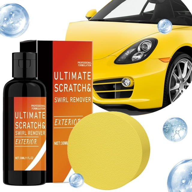 Solution de Réparation pour Rayures Profondes, Restauration Efficace avec Applicateur en Éponge, Agent de Fixation Automobile Idéal pour Tous les Véhicules