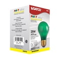 thumbnail image 2 of Satco 25 Watt A19 Incandescent - Ceramic Green - 1000 Average rated hours, 2 of 7
