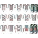 thumbnail image 3 of 100cm Conjunto de cordones planos de 2 pares de cordones de zapatos de varias longitudes para zapatillas de deporte, 3 of 3