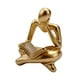 thumbnail image 3 of Lector abstracto Estatua Decoración para el hogar Figuras modernas para mostrador Estante Oficina Dorado Zulema Figura Lector abstracto, 3 of 8