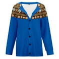 thumbnail image 3 of TINZ Cardigan Veste Style Ethnique Imprimé pour Femmes Veste d'Automne et d'Hiver pour Femmes Long Cardigan Léopard pour Femmes Cardigan à Franges pour Femmes Chandail Cardigan, 3 of 4