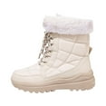 thumbnail image 3 of Women's Mid Calf Winter Boots Outdoor Booties With Thick Comfortable Platform Heel Casual Shoes For Cold Weather, 3 of 7