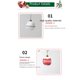 thumbnail image 2 of Bolas decorativas para árboles de Navidad | bola de árbol de forma especial inastillable,Juego de bolas de árbol pintadas de Navidad(G)(6 piezas), 2 of 4