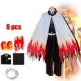 thumbnail image 1 of Rengoku-Disfraz de Demon Slayer, Cosplay de Anime, Kimetsu No Yaiba, Kimono, peluca Haori, anillo, traje de Halloween, 1 of 4