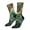 2 Black-2, variant on Emerald Color Gold Marble Print Adult Socks for Men & Women,Calf Socks, Ankle Socks,Boots Socks,Breathable Casual Sock,Unisex Crew Socks