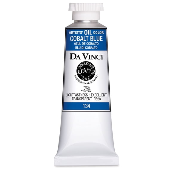 Da Vinci Artists' Oil Color - Cobalt Blue, 37 ml Tube