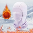 thumbnail image 2 of Bosanter Kids Balaclava Ski Mask Cold Weather Windproof Tactical Face Mask Winter for Skiing Snowboarding Cycling 3-6 Years, Light Purple, 2 of 7