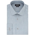 thumbnail image 4 of DKNY Men’s Classic/Regular Fit Stretch Check Dress Shirts, Pastel Blue, 16.5X32-33, 4 of 5