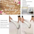 thumbnail image 6 of Rustic Wood Floral Birthday Backdrop Spring Flower Wood Glitter Happy Birthday Photography Background for Women Photo Booth Props Kids Adult Birthday Wedding Party Cake Table Decoration, 6 of 10