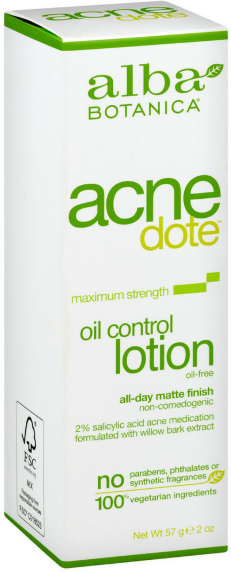 alba botanica oil control lotion