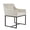 Multi-color, variant on Elijah - Modern Beige & Copper Antique Brass Dining Chair