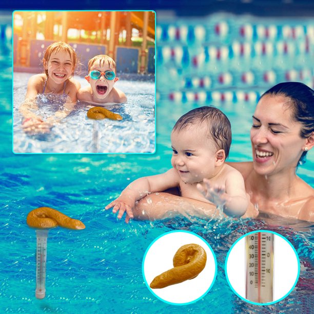Tool Pool Thermometer Floating Poop Prank Pool And Tub Thermometer