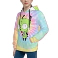 thumbnail image 6 of Invader Zim Kids' Hoodie 3d Print Sweatshirt Soft Pullover Hooded With Big Pockets For Boys Or Girls Small, 6 of 7