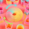 thumbnail image 4 of Bobina espiral de arcoíris, 24 piezas de resortes mágicos, juguetes de arcoíris de plástico, mini juguetes de resorte para niñas, decoraciones y suministros para fiestas de niños (24 piezas), 4 of 5