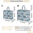 thumbnail image 2 of FORMRS Womens Corduroy Tote Bag Crossbody Shoulder Purse Handbag with Detachable Strap, White Tiger Pattern, 2 of 7