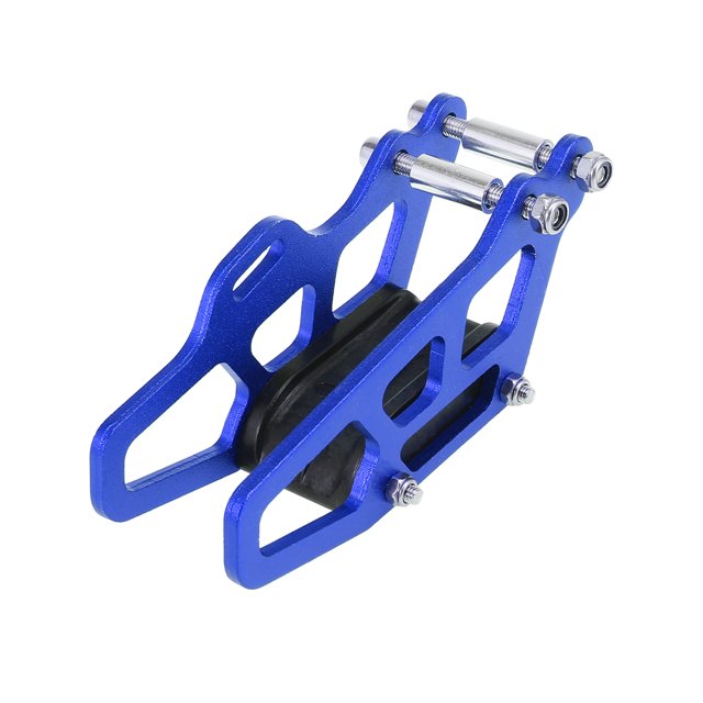 Motocicleta Cadena Protector GuÃa Protector Azul Tono Plata Negro Unique Bargains Cadena Protector