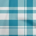 thumbnail image 1 of oneOone Rayon Teal Green Fabric Check Sewing Material Print Fabric By The Yard 56 Inch Wide, 1 of 4