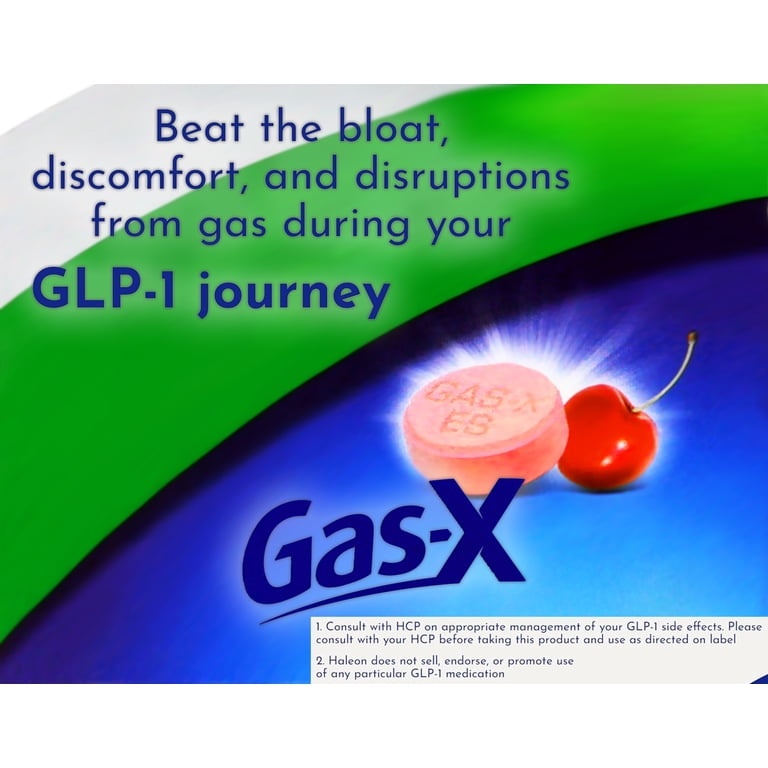 Gas-X Extra Strength Simethicone 125 mg Antigas Chewable Tablets