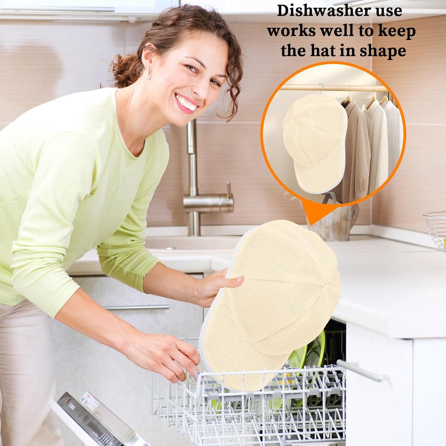 Hat Washer for Washing Machine and Dishwasher Hats Cleaner for Baseball Caps Hat Washing Cage Cap Washer Hat Holder