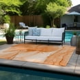 thumbnail image 6 of Addison Rugs Chantille Indoor/Outdoor Transitional Watercolors Orange Washable Rectangle Rug, 10' x 14', 6 of 6