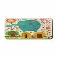 thumbnail image 1 of Animal Computer Mouse Pad, Illustration Animal Happy World Trees Leaves Hearts Love Children Artwork, Rectangle Non-Slip Rubber Mousepad X-Large, 35" x 15" Gaming Size, Multicolor, by Ambesonne, 1 of 2