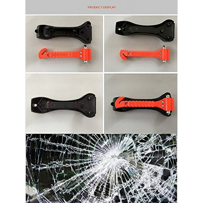Car Safety Hammer Car Window Breaker & Seatbelt Cutter, All in ONE Emergency  Escape Tool for