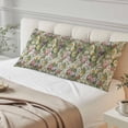 thumbnail image 4 of Sage Green Botanical Body Pillow Covers 20"x60", Spring Floral Summer Botanical Vintage Soft Brushed Microfiber Breathable Throw Pillow Covers, Pillowcase with Zipper for Couch Sofa Bedroom, 4 of 9