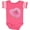 Football Pink and White, variant on Inktastic Heart Shaped Donut with Pink Icing and Sprinkles Boys or Girls Baby Bodysuit