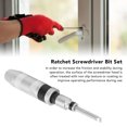 thumbnail image 4 of Ratchet Screwdriver Set, Increase Friction Ratchet Screwdriver Bit Set Easily Replace Detachable Non Slip Texture with Riveted Bead for Mechanical Environment, 4 of 7