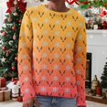 thumbnail image 1 of Winter Plus Size Fall Sweaters for Women Women Christmas Tree Snowflake Reindeer Long Sleeve Knit Xmas Sweater Yellow L, 1 of 8
