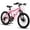 Pink, variant on POVANLI 20 Inch Bike,Mountain Bike Ages 8-12, 7 Speed Bicycles, Front Suspension Disc U Brake, 14 Inch Height Steel Frame