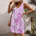 thumbnail image 6 of YuXingFu Moomoo Dresses for Women Mid-Length V-Neck Plus Size Womens Dress Sleeveless with Pocket Casual Summer Hot Pink S, 6 of 7