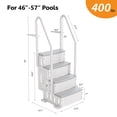 thumbnail image 5 of Zimtown 4-Step Above Ground Pool Ladder, Gray Plastic Entry Steps for Easy Pool Access, 5 of 6
