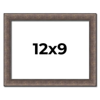 12x9 Frame Silver Real Wood Picture Frame Width 1.25 Inches | Interior Frame Depth 0.5 Inches |