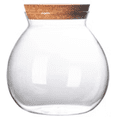 thumbnail image 1 of Frasco de Vidrio Transparente 500 ml con Tapa de Corcho Recipiente Hermético para Almacenar Galletas Té y Especias Ideal para Cocina, 1 of 1