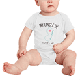 thumbnail image 2 of My Uncle In New Jersey Loves Me Baby Romper Boy Girl Clothing 12-18 Months, 2 of 5