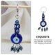 thumbnail image 3 of Devil Eye Keychain Stylish Blue Eye Pendant Key Holder Purse Handbag Pendant, 3 of 4