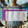 thumbnail image 3 of zfhfof Sleeveless Beach Hippie Shirts for Men Summer Tank Shirts Boho Casual Loose Crewneck Vacation Tank Top, 3 of 5