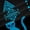 Black Blue 01, variant on Feelyou Western Aztec Damask Curtains Pack of 2 (42x84 Each), Boho Cat Curtains Blackout